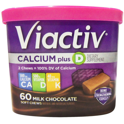 Viactiv Soft Calcium Chews, Milk Chocolate - 60 Ea